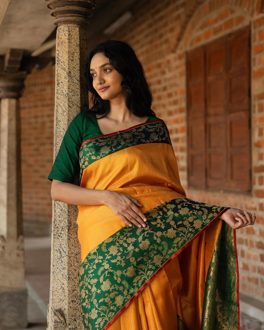Banarasi Soft Silk Saree – Royal Charm in Gold Zari Detailing