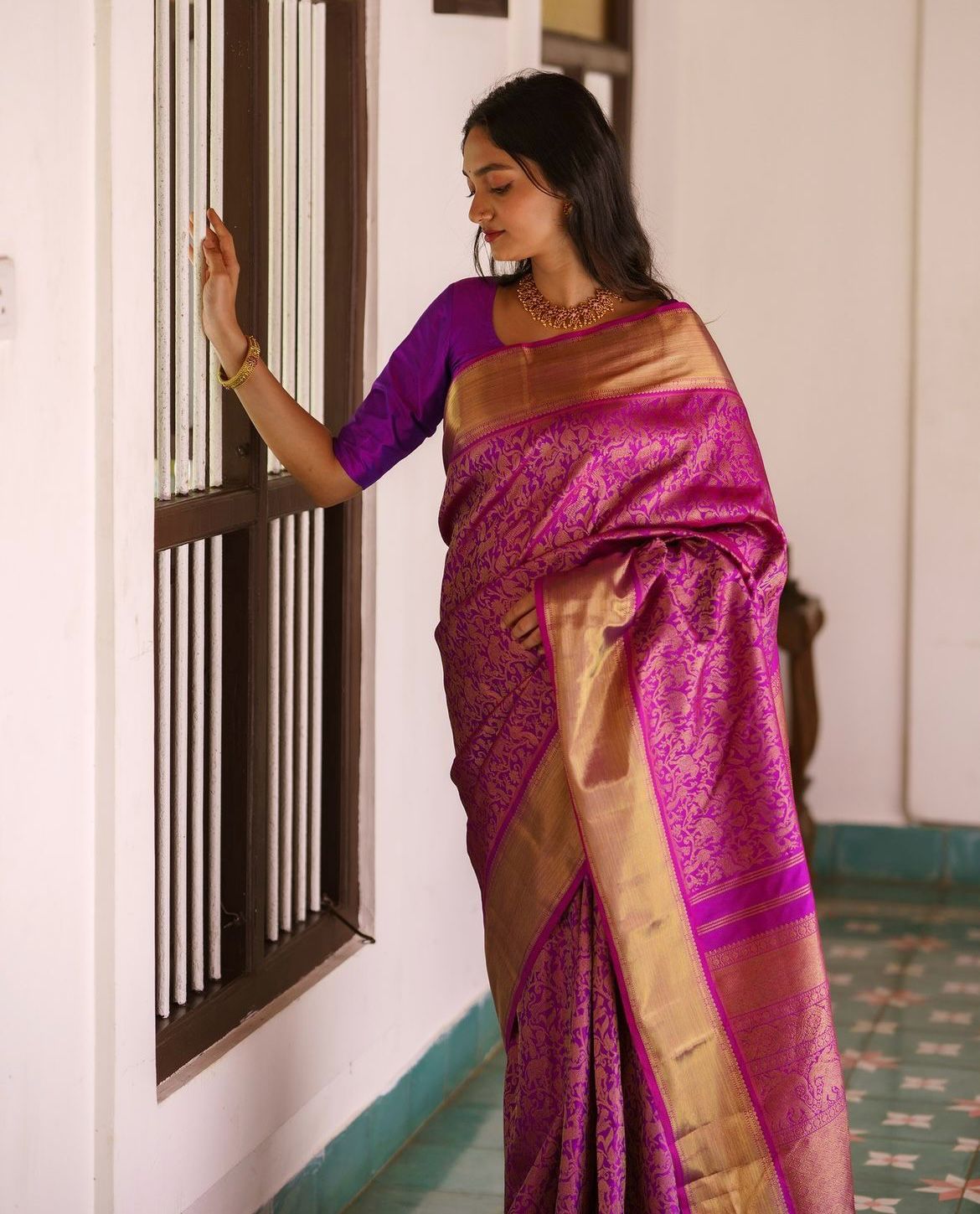 Banarasi Soft Silk Saree with Heavy Brocade & Gold Zari – 100% Original Premium Quality