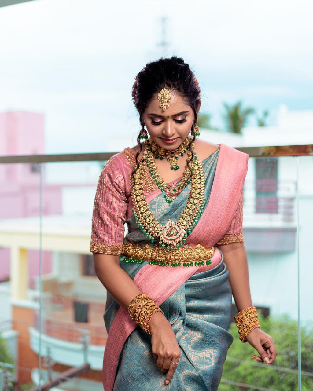 Eco-Elegance Banarasi Soft Silk Saree – Minimalist & Sustainable